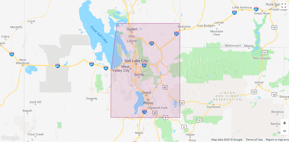Lyft Salt Lake City Coverage map